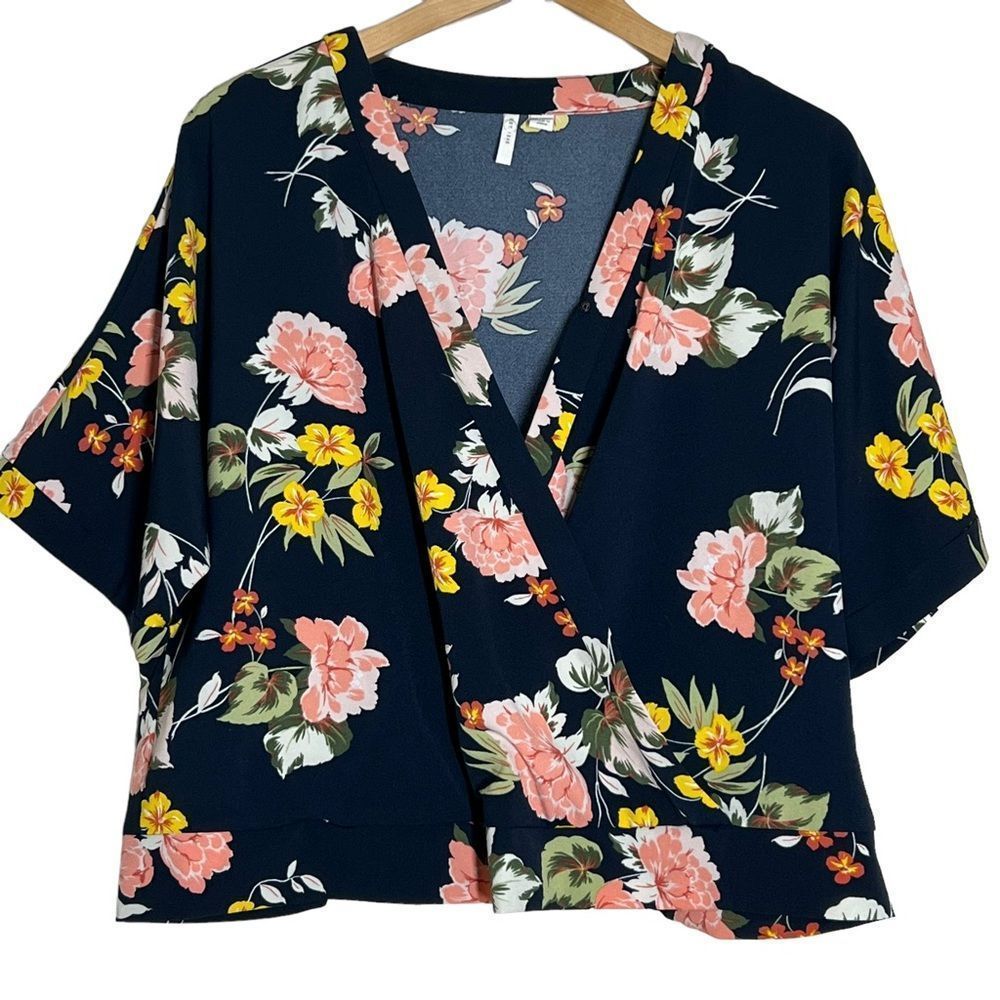 Cato floral faux wrap top size 18/20